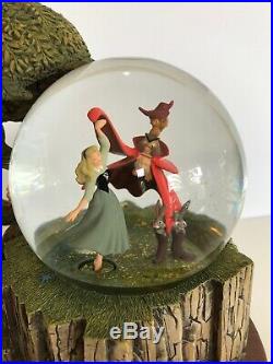 Disney SLEEPING BEAUTY Anniversary SNOWGLOBE AURORA, PRINCE PHILLIP