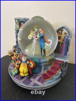 Disney SLEEPING BEAUTY Prince Philip Once Upon A Dream Musical Snow Globe Flaws