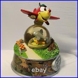 Disney Saludos Amigos 65th Anniversary Pedro Plane Musical Snowglobe Rare