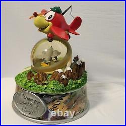 Disney Saludos Amigos 65th Anniversary Pedro Plane Musical Snowglobe Rare