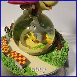 Disney Saludos Amigos 65th Anniversary Pedro Plane Musical Snowglobe Rare