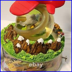 Disney Saludos Amigos 65th Anniversary Pedro Plane Musical Snowglobe Rare