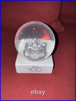 Disney Sleeping Beauty 100th Anniversary Castle Snow Globe 2023 Platinum