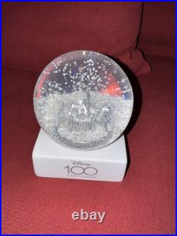 Disney Sleeping Beauty 100th Anniversary Castle Snow Globe 2023 Platinum