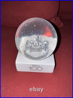 Disney Sleeping Beauty 100th Anniversary Castle Snow Globe 2023 Platinum
