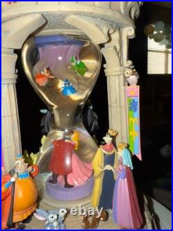 Disney Sleeping Beauty Aurora Hourglass Musical Light-up Snowglobe Rare Disney Sleeping Beauty Aurora Hourglass Musical Light-up Snowglobe Rare