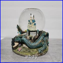 Disney Sleeping Beauty Castle Once Upon A Dream Snow Globe Dragon