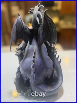 Disney Sleeping Beauty Maleficent As Dragon & Prince Phillip Snow Globe. 2003