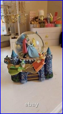 Disney Sleeping Beauty Once Upon a Dream Castle Snow Globe Music Box