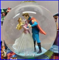 Disney Sleeping Beauty Prince Philip dancing Snow Globe