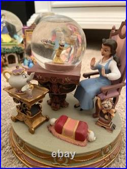 Disney SnowGlobe Collection Lot of 11-Rare Vitage Disney Snowglobes Music Bundle