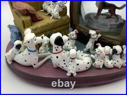 Disney Snow Globe 101 Dalmatians Watching TV Bolt Musical