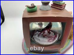 Disney Snow Globe 101 Dalmatians Watching TV Bolt Musical