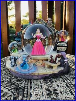 Disney Snow Globe Aurora Sleeping Beauty Big Rare