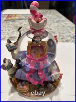 Disney Snow Globe Cats with Cheshire and Figaro Siamese Aristocats Disney Snow Globe Cats with Cheshire and Figaro Siamese Aristocats
