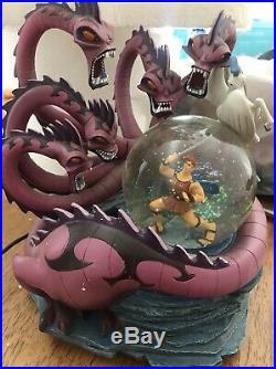 Disney Snow Globe Hercules vs Hydra 10th Anniversary Extremely Rare