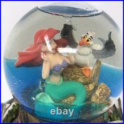 Disney Snow Globe LITTLE MERMAID Ariel Musical Part Of Your World Lights Up Rare