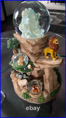 Disney Snow Globe Lion King LE Disney Auctions 10th Anniversary Mufasa Ghost