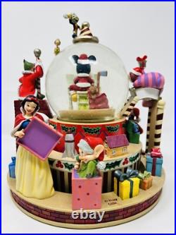 Disney Snow Globe Mickey And Friends Christmas Globe Goofy Stitch Snow