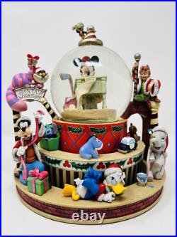 Disney Snow Globe Mickey And Friends Christmas Globe Goofy Stitch Snow