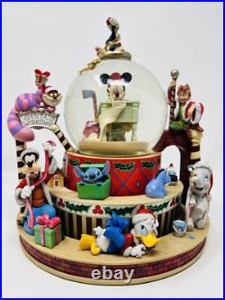 Disney Snow Globe Mickey And Friends Christmas Globe Goofy Stitch Snow