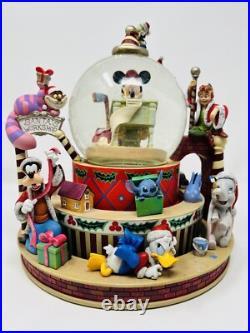 Disney Snow Globe Mickey And Friends Christmas Globe Goofy Stitch Snow