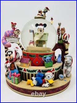 Disney Snow Globe Mickey And Friends Christmas Globe Goofy Stitch Snow
