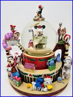 Disney Snow Globe Mickey And Friends Christmas Globe Goofy Stitch Snow