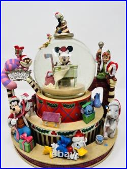 Disney Snow Globe Mickey And Friends Christmas Globe Goofy Stitch Snow