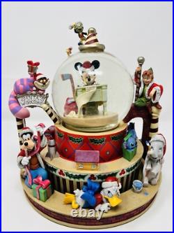 Disney Snow Globe Mickey And Friends Christmas Globe Goofy Stitch Snow