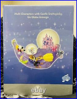 Disney Snow Globe Mickey Pooh Multi Characters Light Up Castle Disney Store Box