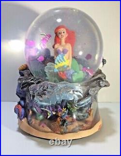 Disney Snow Globe Music Box Little Mermaid Tune Under the Sea