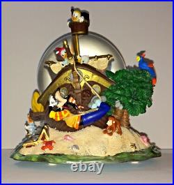 Disney Snow Globe Music Box Tune All in the Golden Afternoon 19506 Pirate Ship