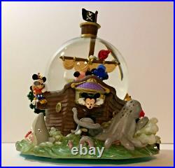 Disney Snow Globe Music Box Tune All in the Golden Afternoon 19506 Pirate Ship