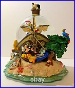 Disney Snow Globe Music Box Tune All in the Golden Afternoon 19506 Pirate Ship