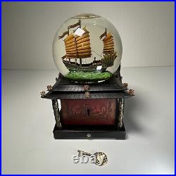 Disney Snow Globe Pirates of the Caribbean At World's End WithKey Lights Up Music Disney Snow Globe Pirates of the Caribbean At World's End WithKey Lights Up Music