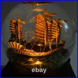 Disney Snow Globe Pirates of the Caribbean At World's End WithKey Lights Up Music Disney Snow Globe Pirates of the Caribbean At World's End WithKey Lights Up Music