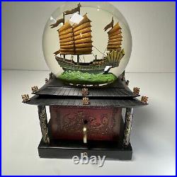 Disney Snow Globe Pirates of the Caribbean At World's End WithKey Lights Up Music Disney Snow Globe Pirates of the Caribbean At World's End WithKey Lights Up Music