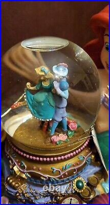 Disney Snow Globe The Little Mermaid Ariel & Music box Under the Sea RARE