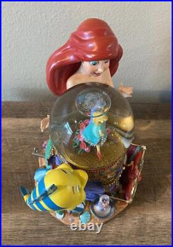 Disney Snow Globe The Little Mermaid Ariel & Music box Under the Sea with Box