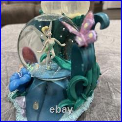 Disney Snow Globe Tinkerbell Music Box Vintage Rare