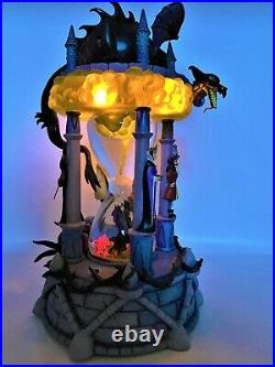Disney Snow Globe Villains Hourglass Lights Up/Sound