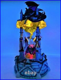 Disney Snow Globe Villains Hourglass Lights Up/Sound