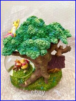 Disney Snow Globe Winnie the Pooh Forest Snow Globe Music Box Light Forest