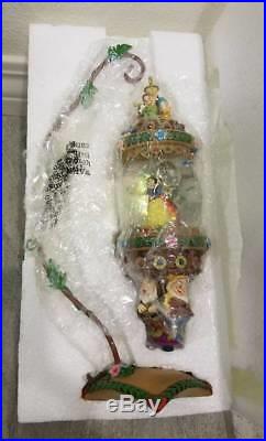 Disney Snow White & Seven Dwarfs Hanging Ornament Snowglobe Water Snow Globe New