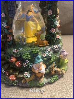 Disney Snow White & The Seven Dwarfs Hourglass Snow Globe with Lights & Sound Disney Snow White & The Seven Dwarfs Hourglass Snow Globe with Lights & Sound