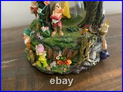 Disney Snow White & The Seven Dwarfs Hourglass Snow Globe with Lights & Sound