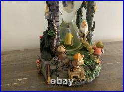Disney Snow White & The Seven Dwarfs Hourglass Snow Globe with Lights & Sound