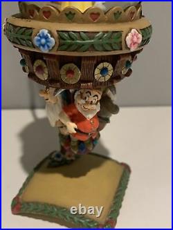 Disney Snow White and The 7 Dwarfs Hanging Water Snow Globe with Ivy Stand 20668