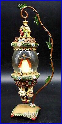Disney Snow White & the Seven Dwarfs Hanging Snow Globe Ornament with Vine Stand
